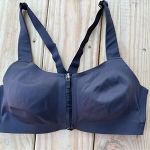 Victoria's Secret Black Front-Zip Sports Bra